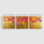 Wallity PMDR73 Conjunto de 3 Pinturas Decorativas en Lienzo Multicolor